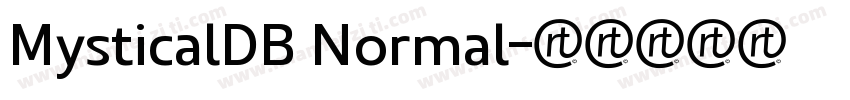 MysticalDB Normal字体转换